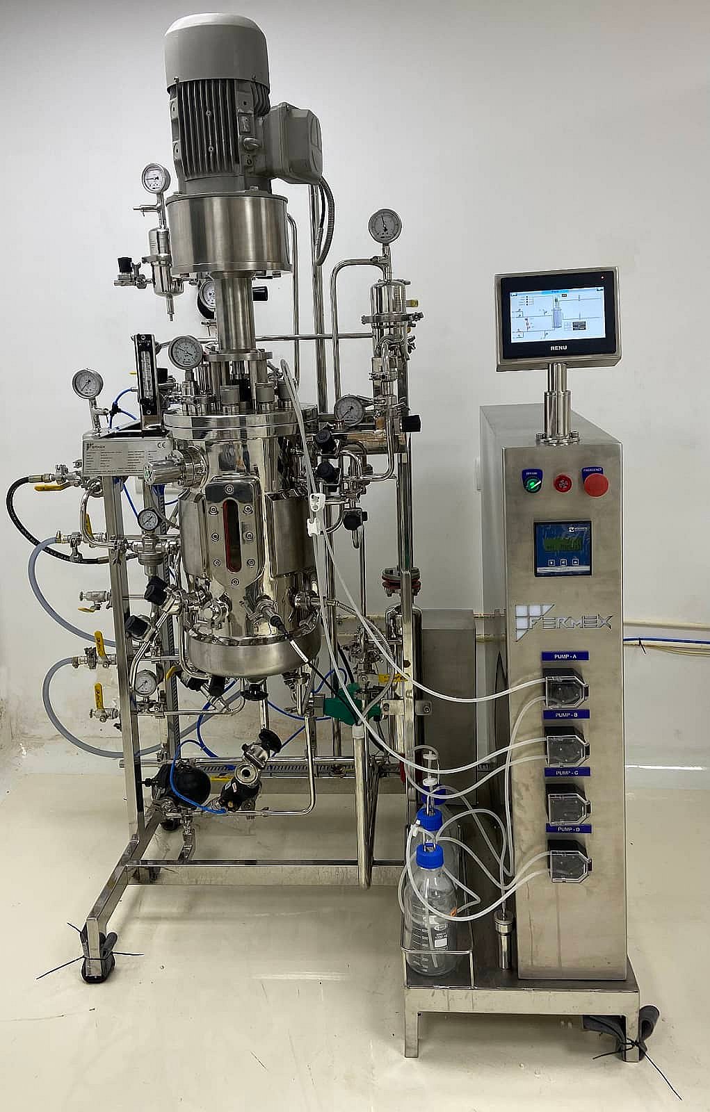 In-Situ Sterilizable Fermenter & Bioreactor Lab Scale